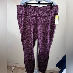Purple Patterned Leggings